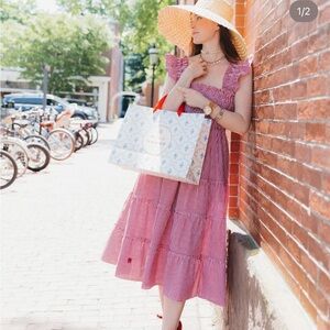 EUC Hill House Nantucket Exclusive Red Gingham Ellie nap dress